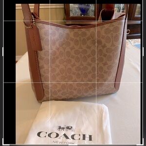 COACH Hadley Purse/New With Tags  Coach signature Hadley Hobo (Retail $395)